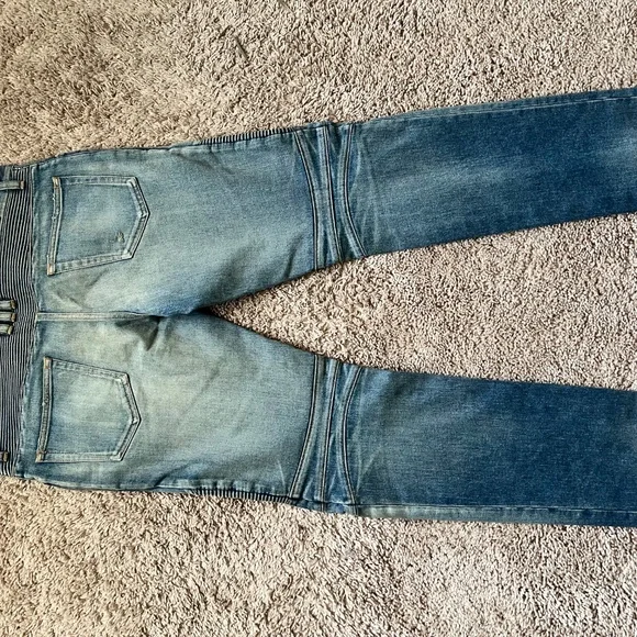 Balmain Biker Denim Jeans - Picture 3 of 5